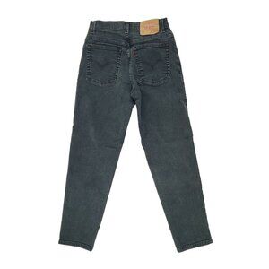 Vintage Levi's 505 Women's Size 8 Black Relaxed Fit Tapered Legs Student 26x28